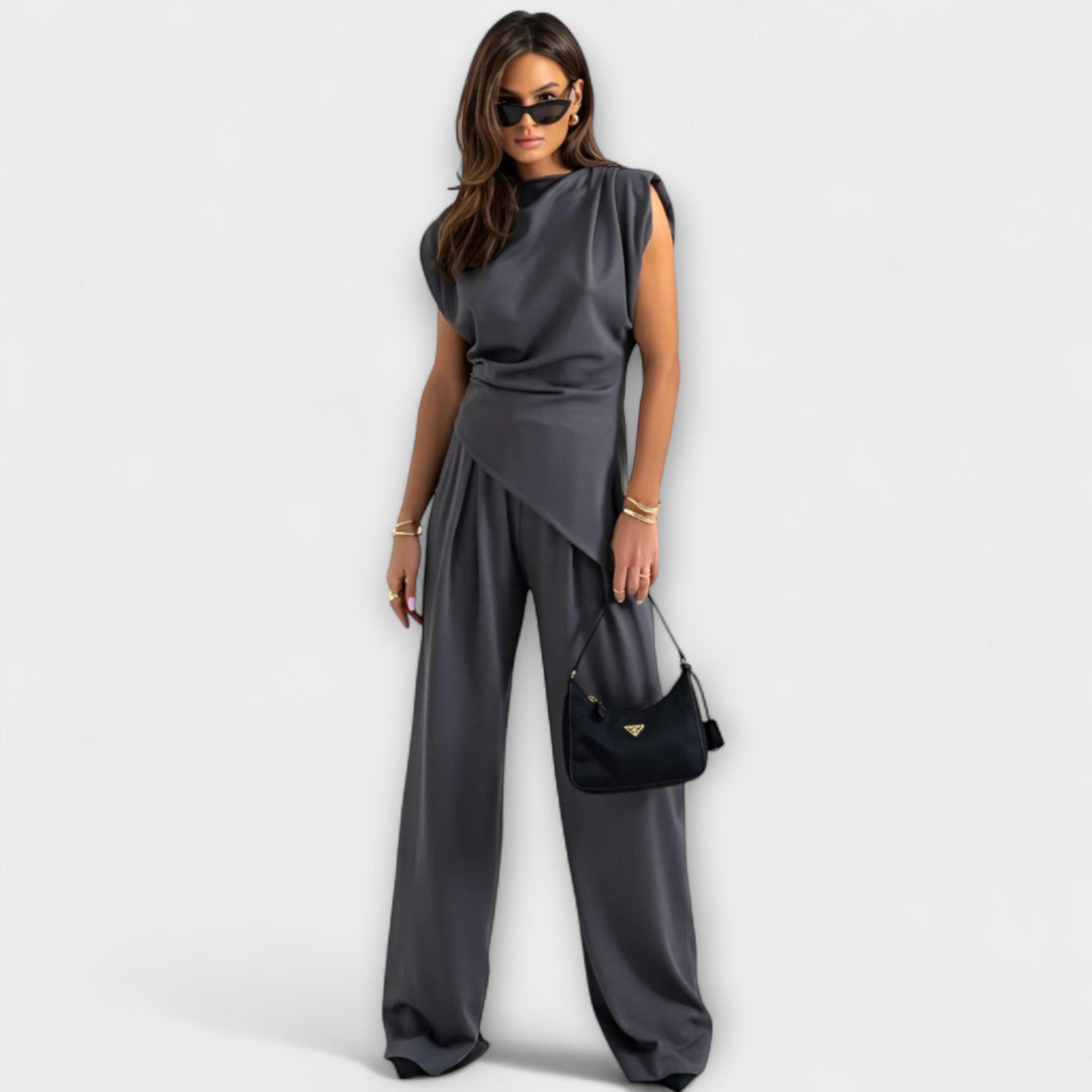Sofia – Asymmetric Set with Dramatic Shoulders
