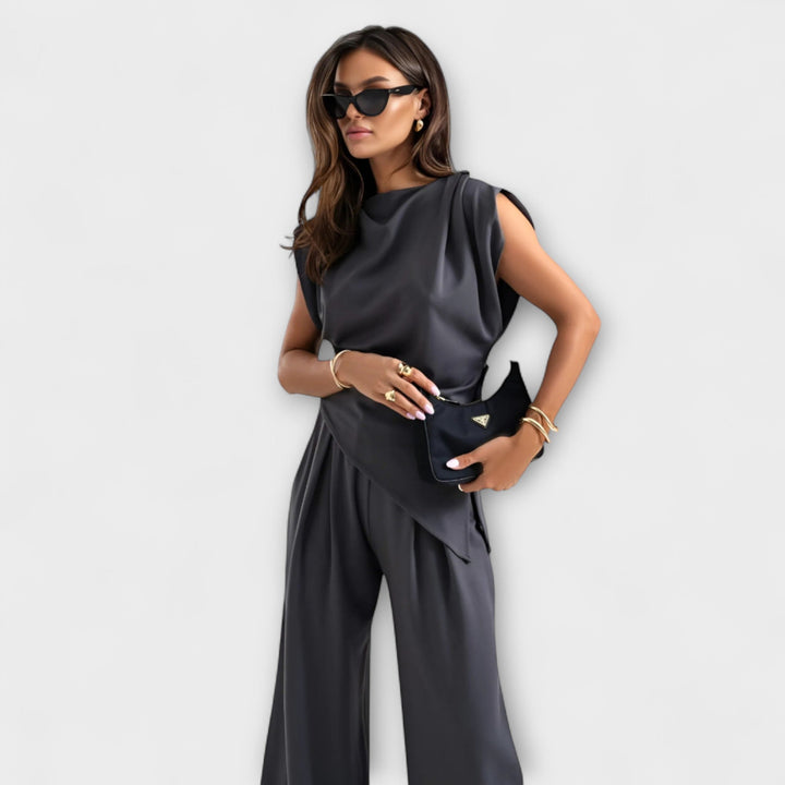 Sofia – Asymmetric Set with Dramatic Shoulders