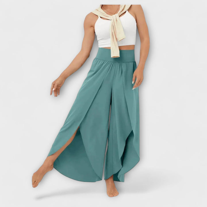 Marica – Fluid Trousers with Slits