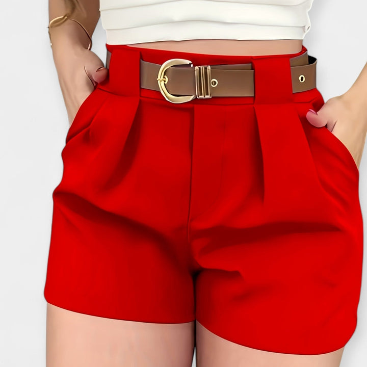 Méabh – High-Waisted Pleated Shorts