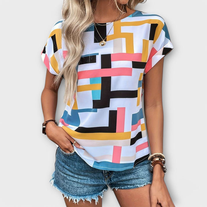 Marijeta – Colourful Urban-Style Blouse