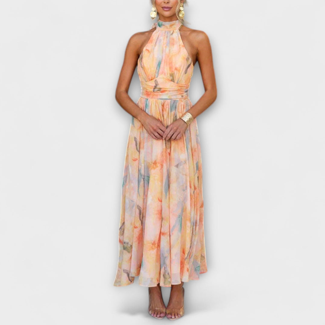 Aisling – Watercolour Maxi Dress