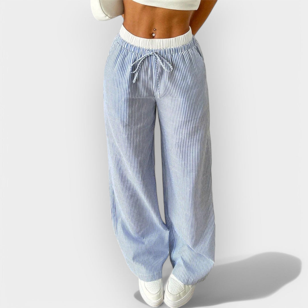 Órla – Striped Wide-Leg Trousers