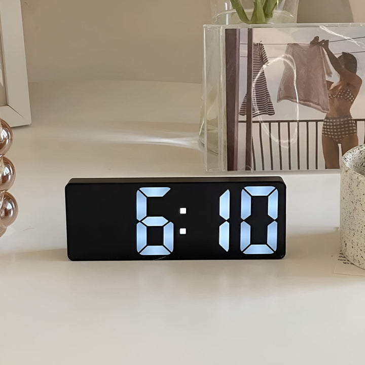 Digital Mirror Alarm Clock with LED Display