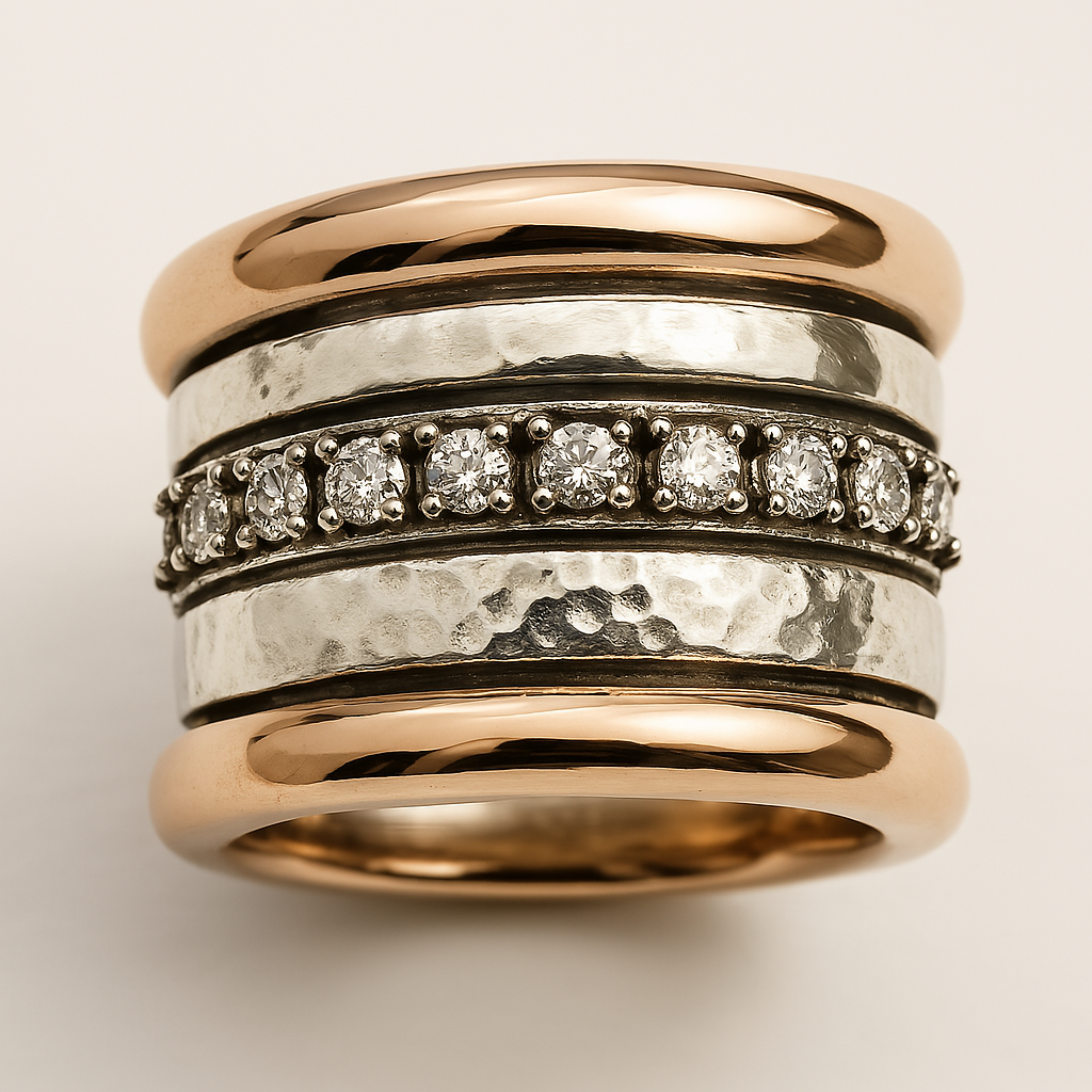 Vintage Layered Chunky Gold Ring