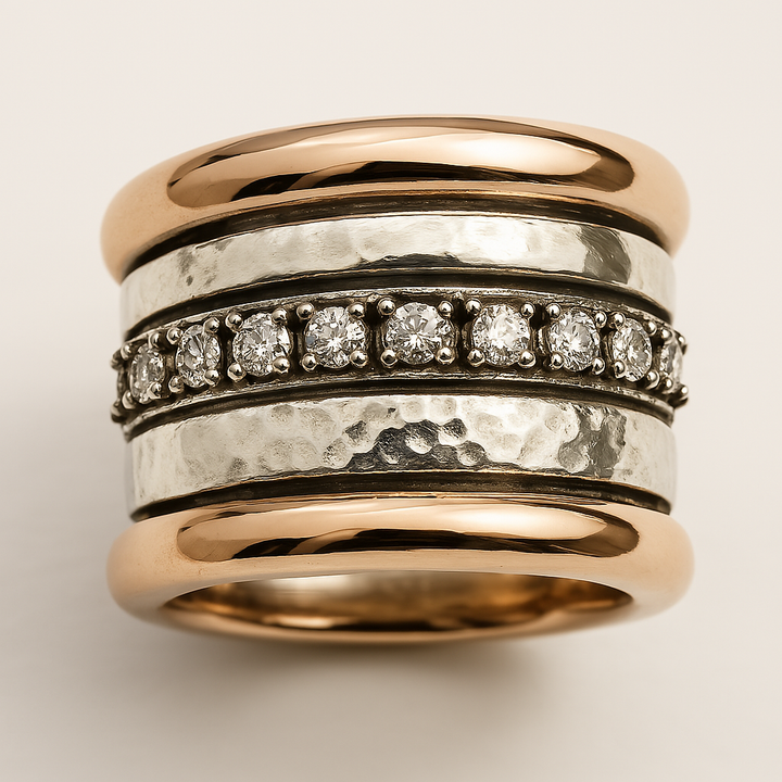 Vintage Layered Chunky Gold Ring