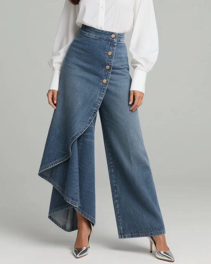 Ailbhe – Jeans with Fold-Over Waist