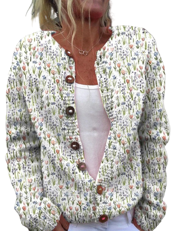 Mia – Floral Cardigan