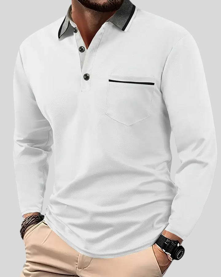 Eoin – Classic Long-Sleeve Polo Shirt