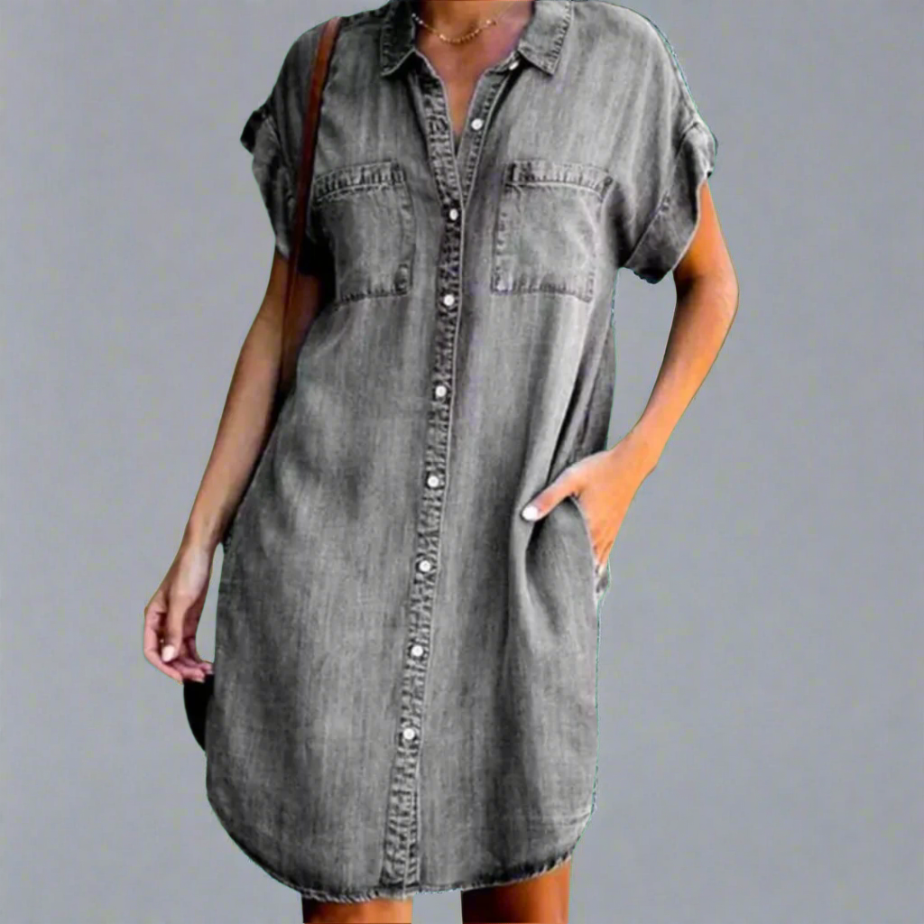 Saoirse – Mini Dress in Stretch Fabric