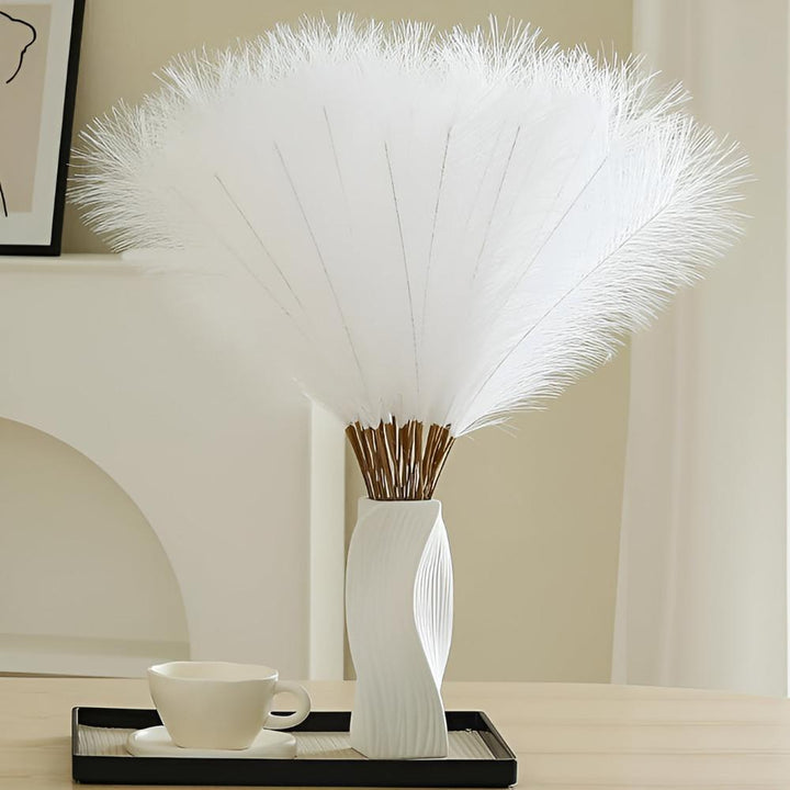 Artificial Pampas Grass – White (Set of 3)