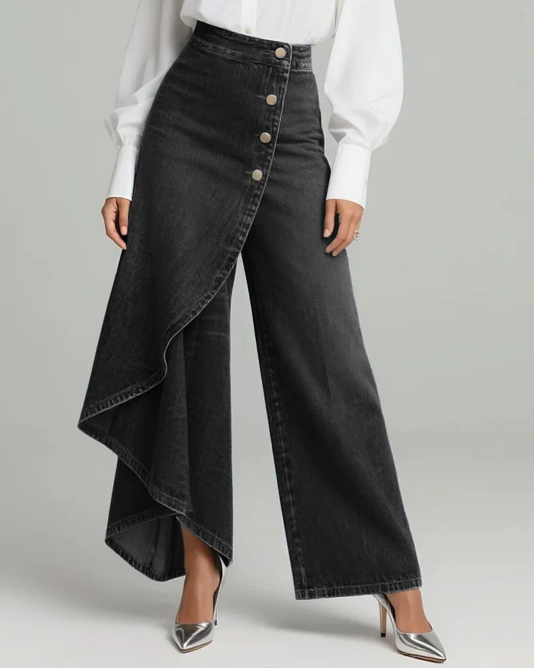Ailbhe – Jeans with Fold-Over Waist