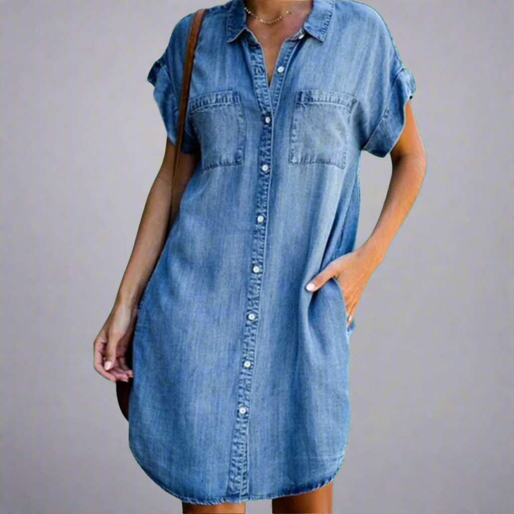 Saoirse – Mini Dress in Stretch Fabric