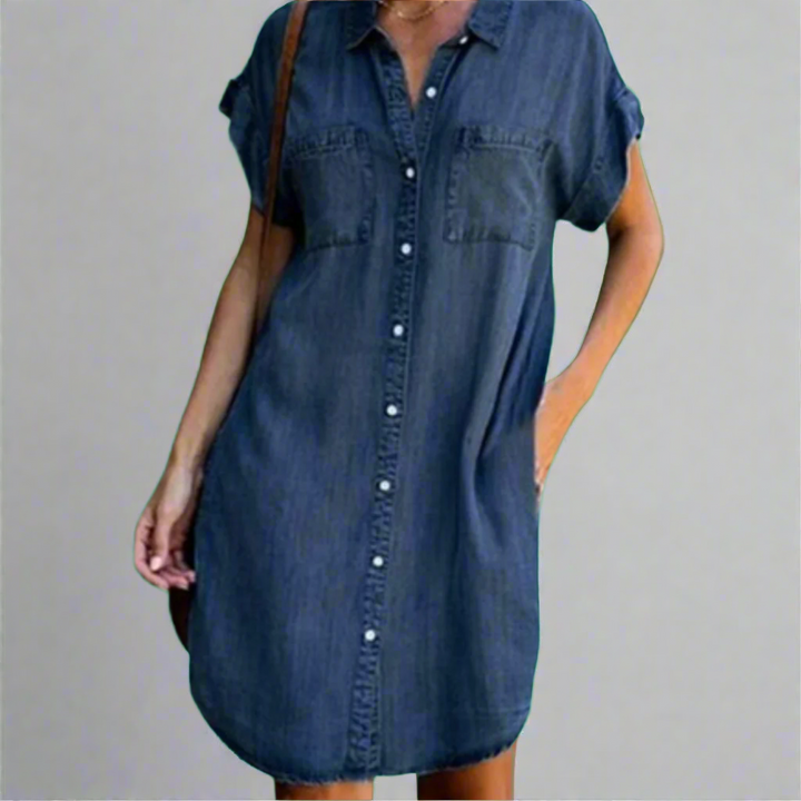 Saoirse – Mini Dress in Stretch Fabric