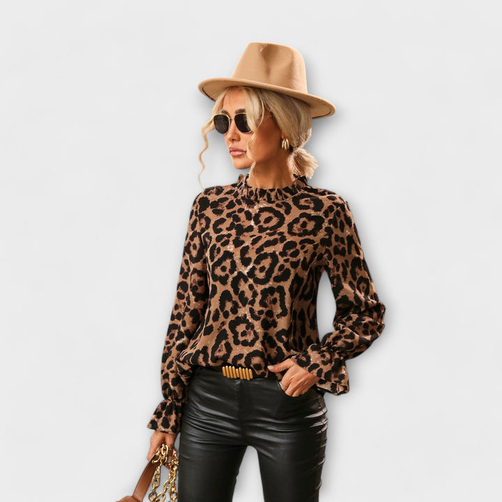 Niamh – Leopard Blouse