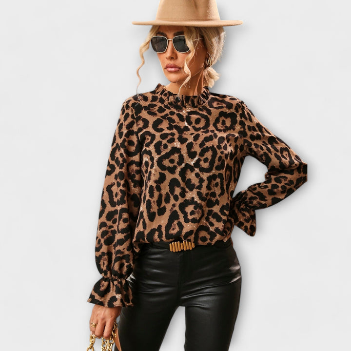 Niamh – Leopard Blouse