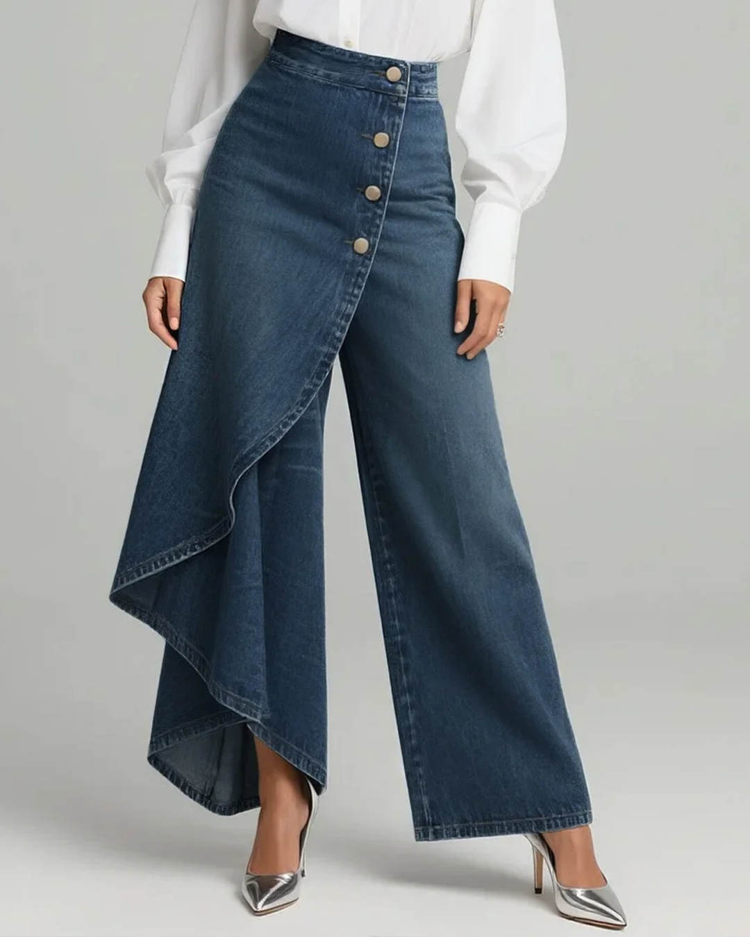 Ailbhe – Jeans with Fold-Over Waist