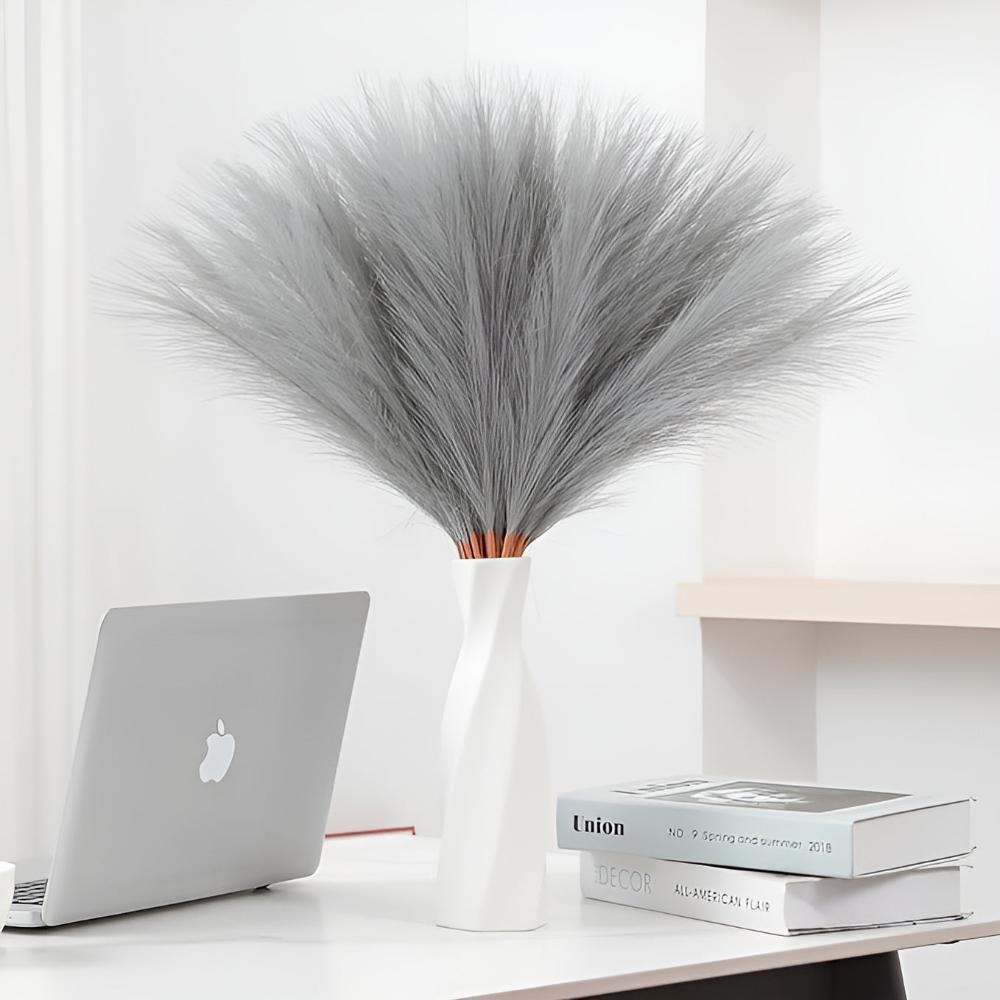 Artificial Pampas Grass – White (Set of 3)