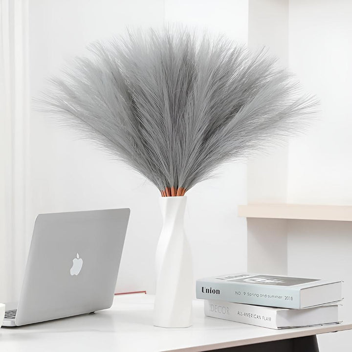 Artificial Pampas Grass – White (Set of 3)