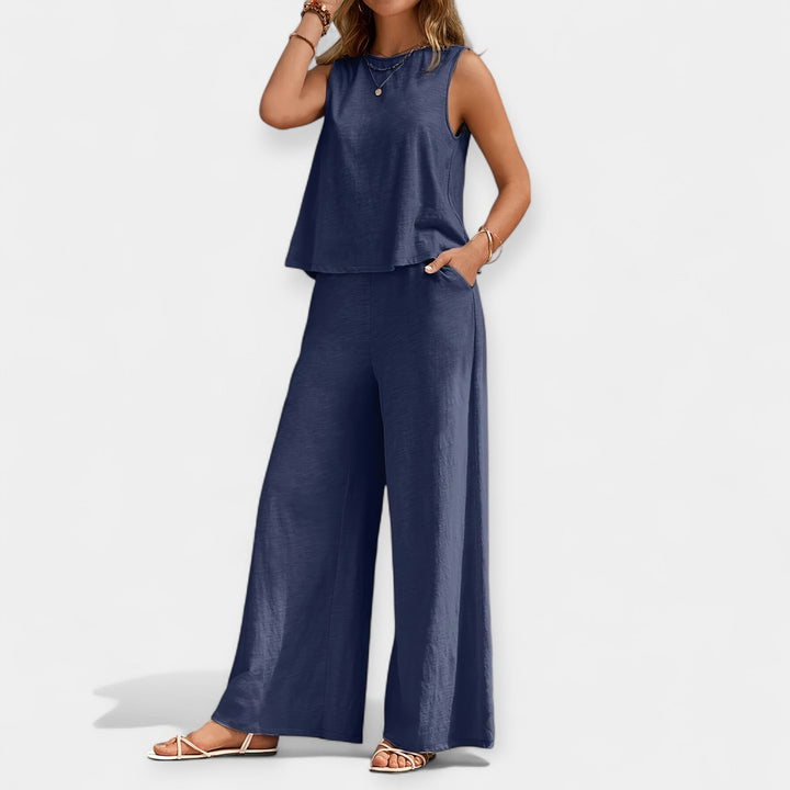 Aoibhinn – Cami Top and Wide Trousers Set