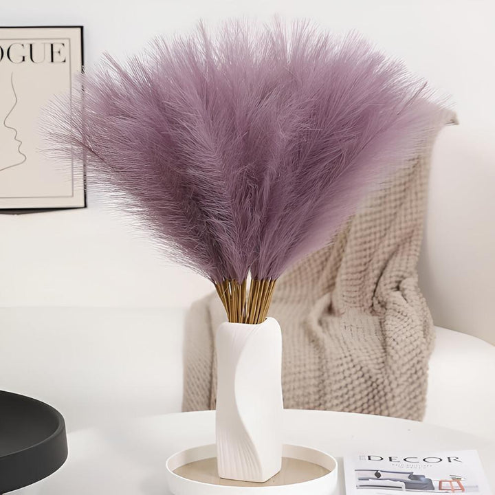 Artificial Pampas Grass – White (Set of 3)
