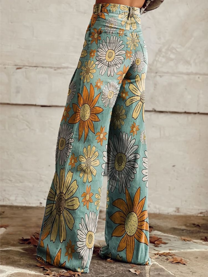 Bríd – Floral Palazzo Trousers