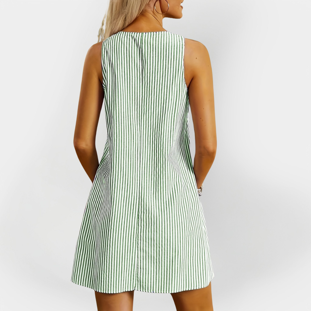 Roisin – Sleeveless Striped Dress