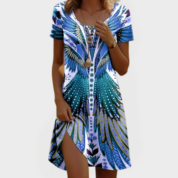 Sadhbh – Vintage Short-Sleeve Dress