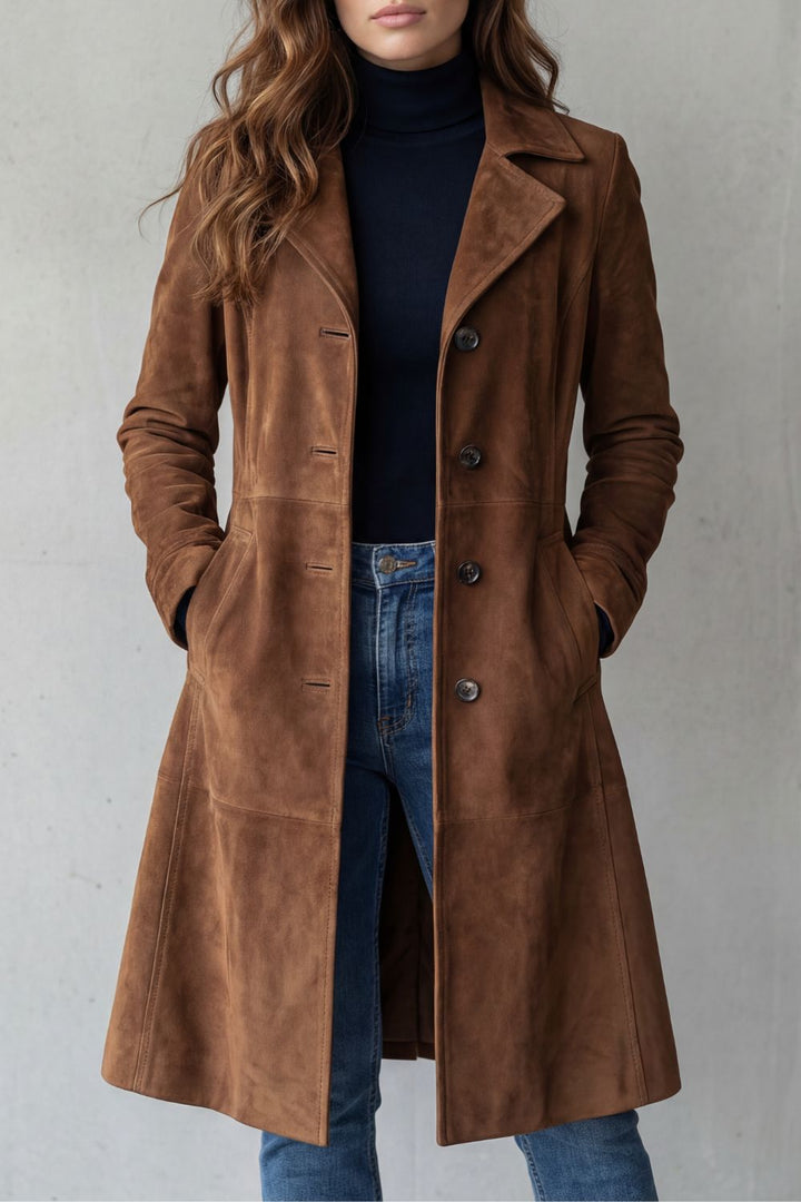 Ciara – Long Velour Coat