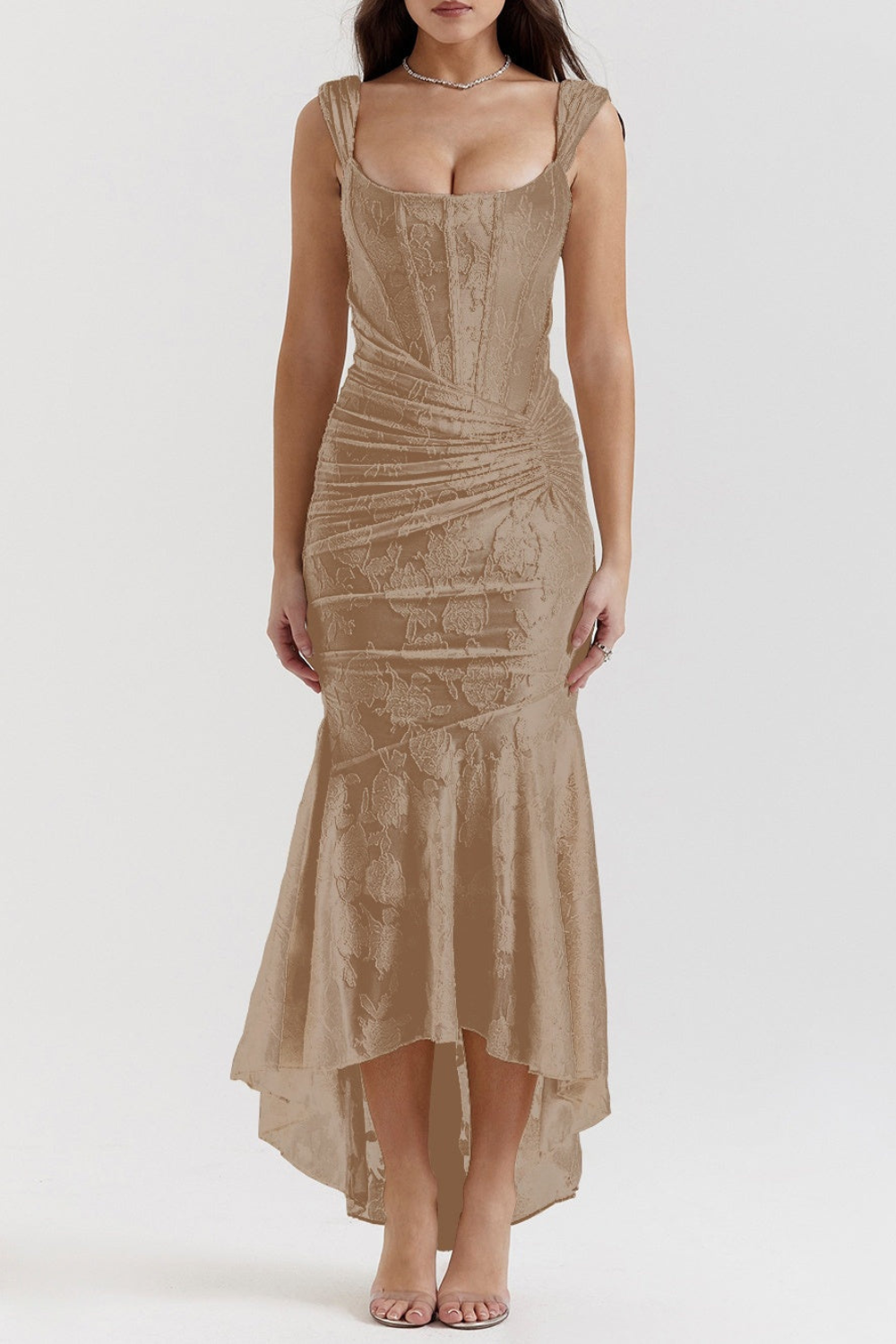 Aoibhe – Fitted Dress with Textured Pattern