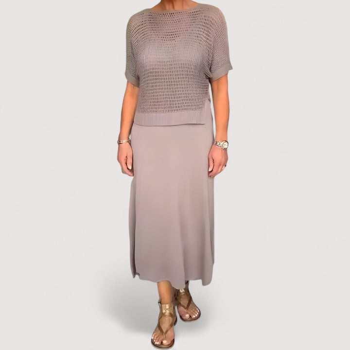 Aífe – Summer Dress with Knitted Top