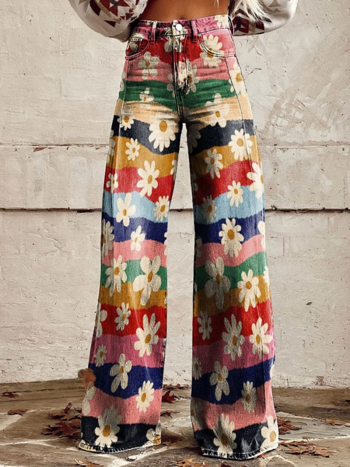 Aisling – Elegant Floral Trousers