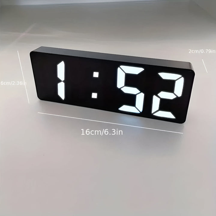 Digital Mirror Alarm Clock with LED Display