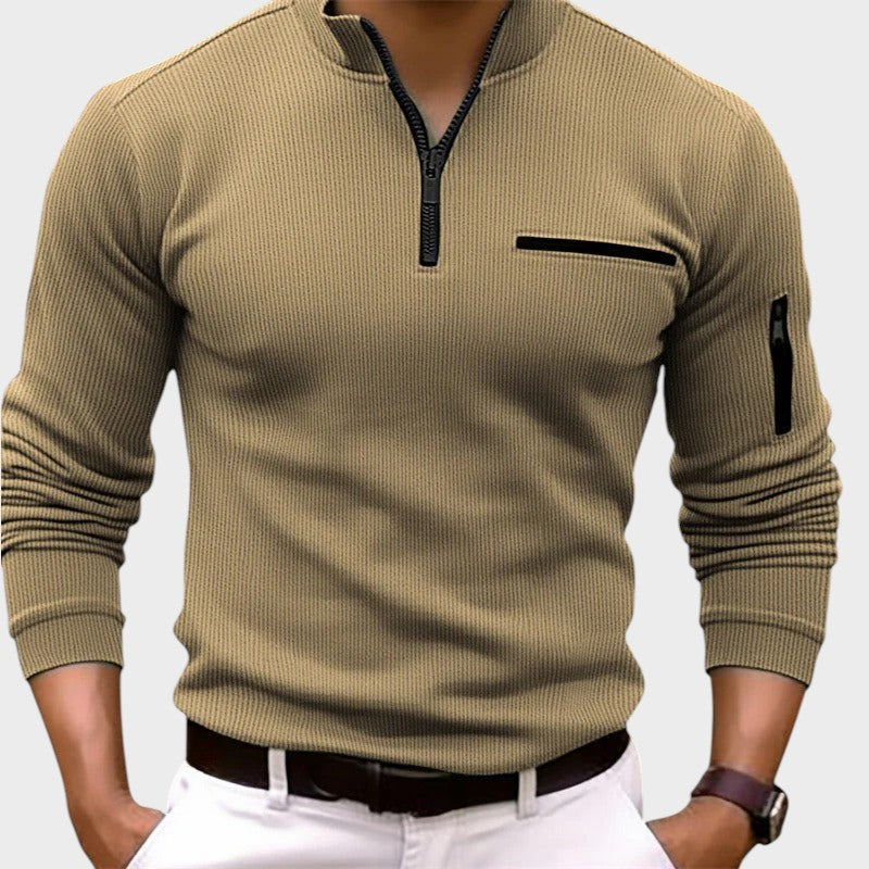 Odhrán – Long-Sleeve T-Shirt with Zip