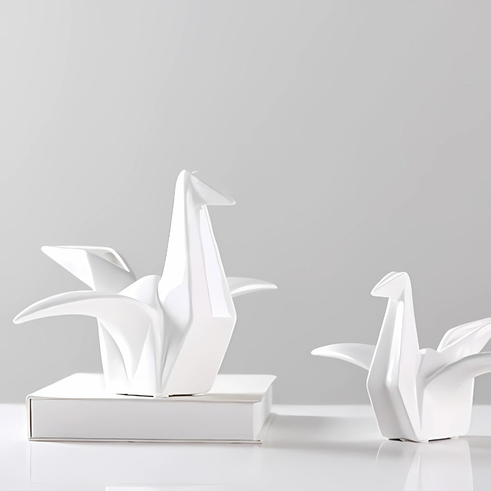 Ceramic Origami Birds (Set)