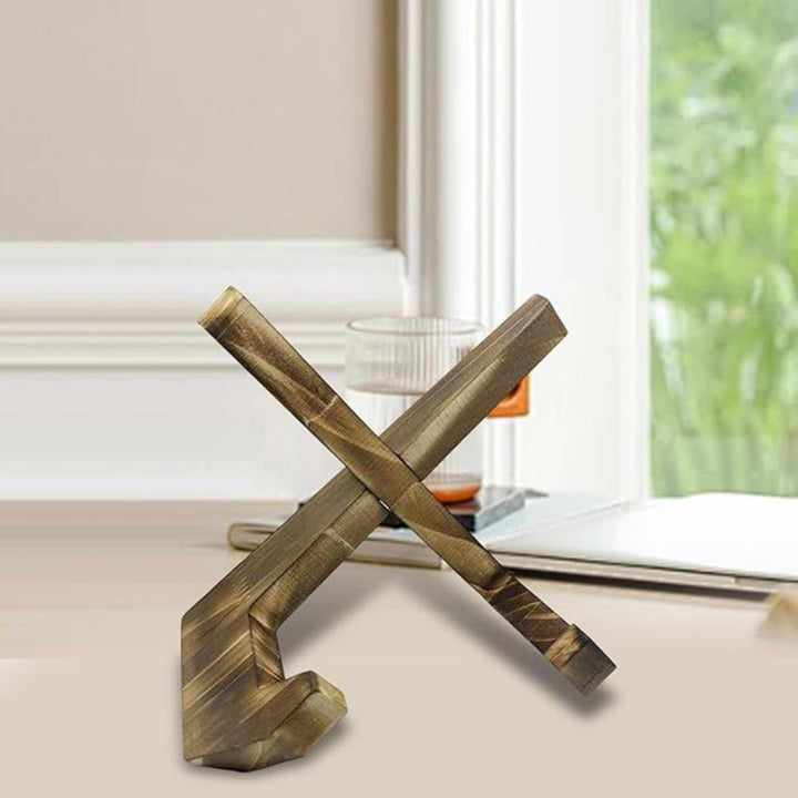 Wooden Book and Tablet Stand