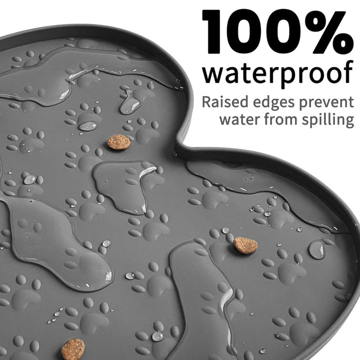 Bone-Shaped Silicone Pet Bowl Mat