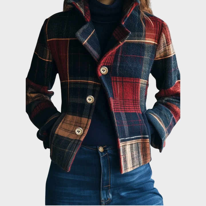 Noelle – Classic Tartan Wool Jacket