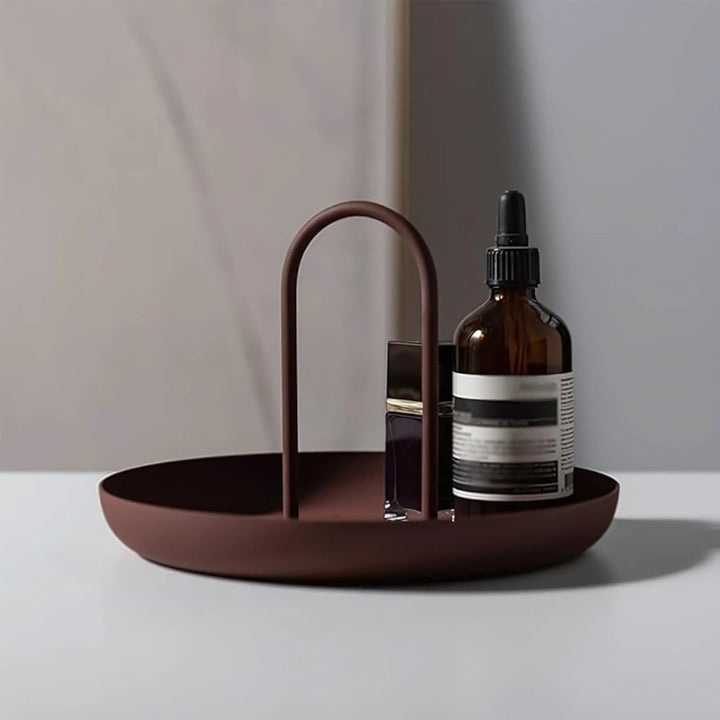 Metal Storage Tray with Handle