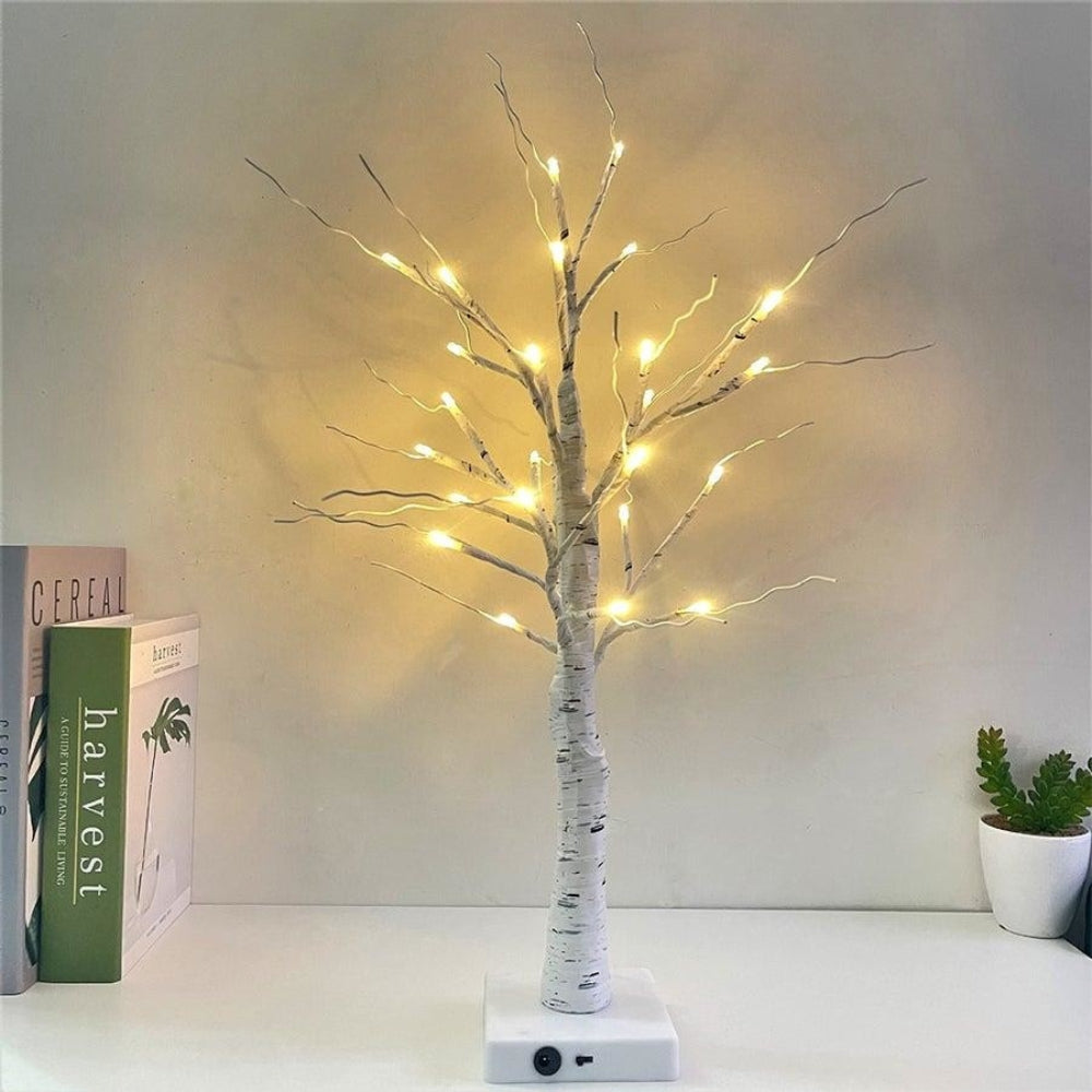 LED Decorative Birch Trees (Set of 2)