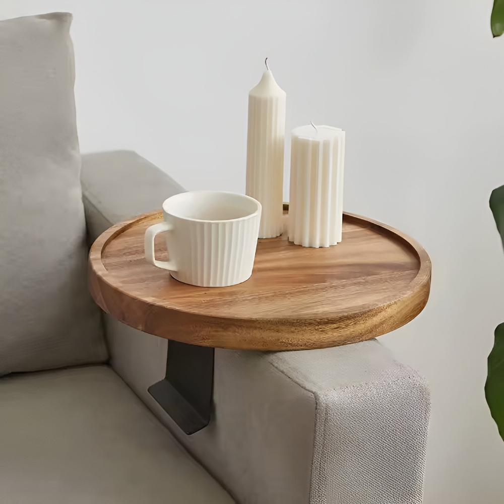 Wooden Sofa Armrest Tray