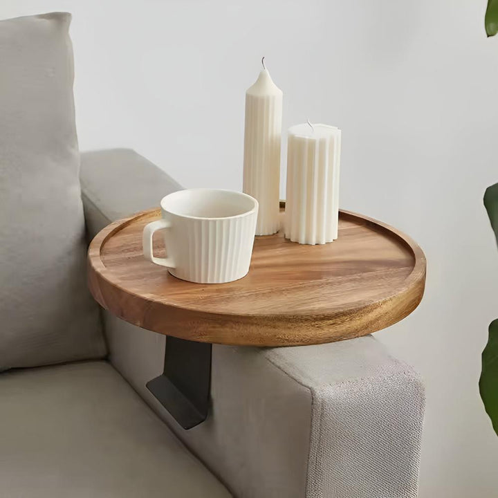 Wooden Sofa Armrest Tray