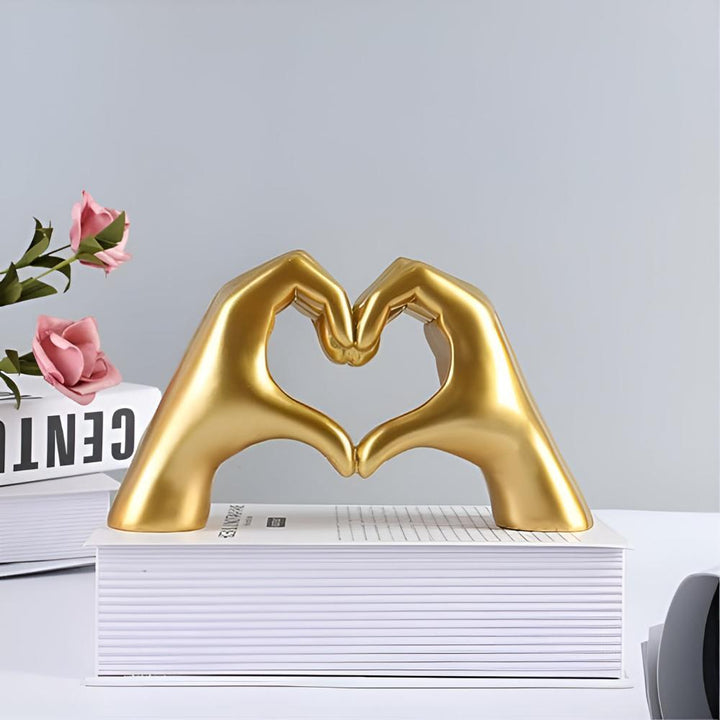 Heart-Shaped Hands Figurine