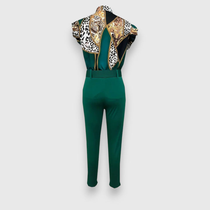 Méabh – Two-Piece Set with Modern Leopard Print