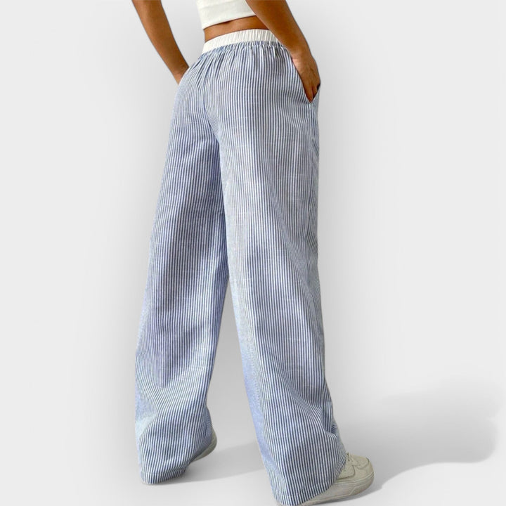 Órla – Striped Wide-Leg Trousers