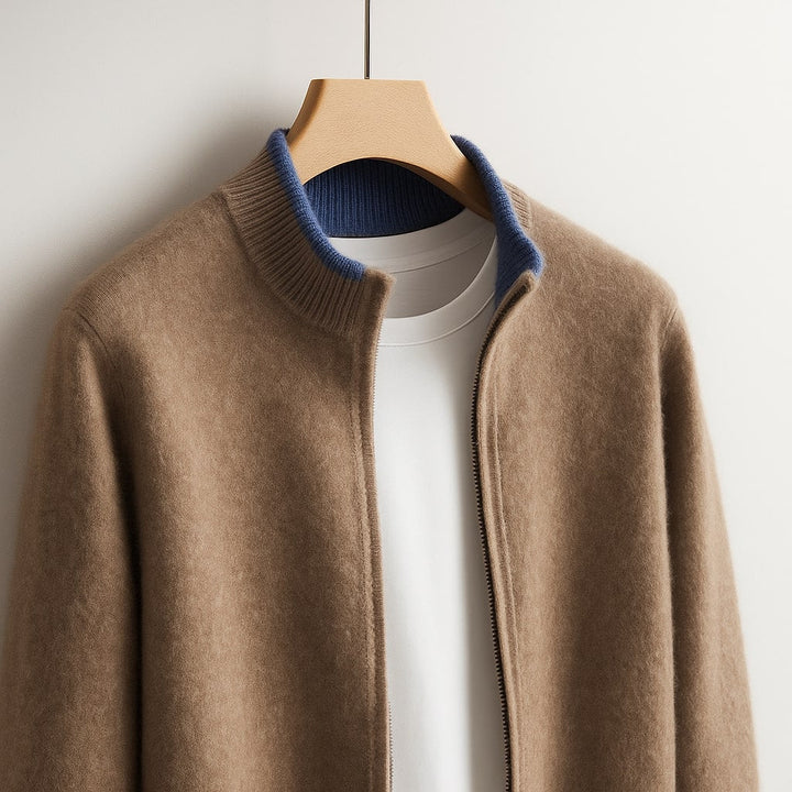 Zoran – Knitted Jacket with Snap Fastening