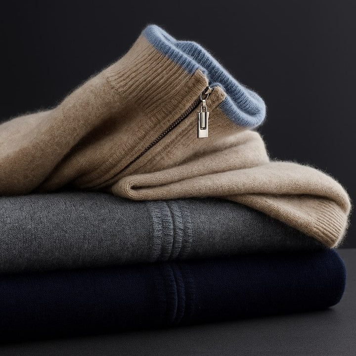 Zoran – Knitted Jacket with Snap Fastening