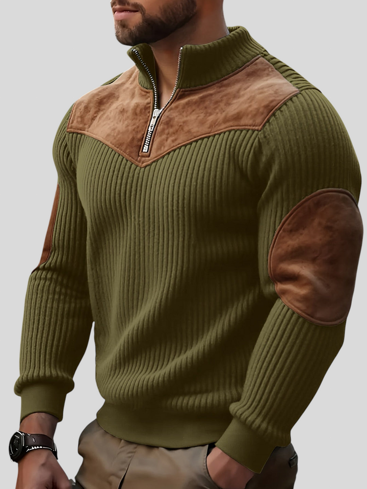 Cormac – Casual Half-Zip Knit Sweater