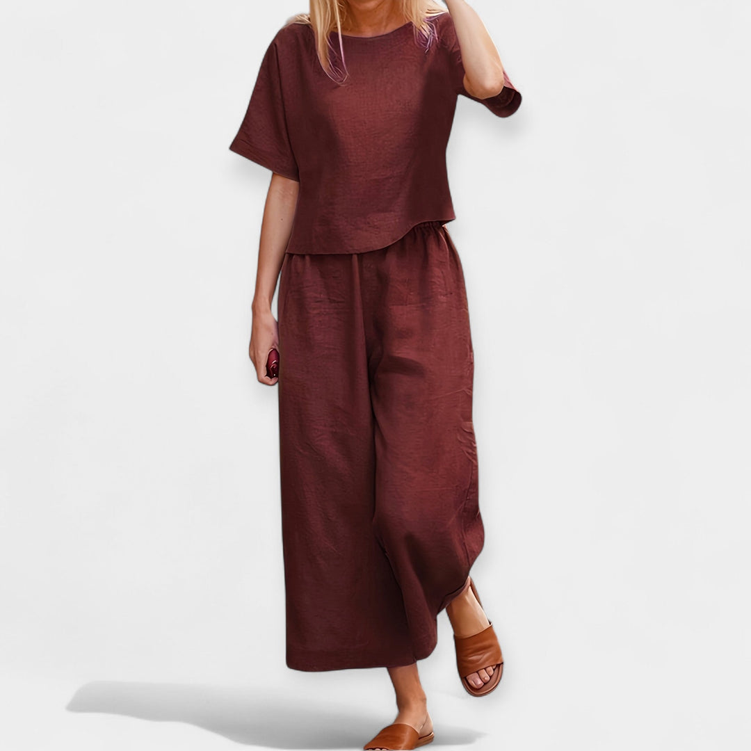 Órla – Airy Short-Sleeve Trouser Set