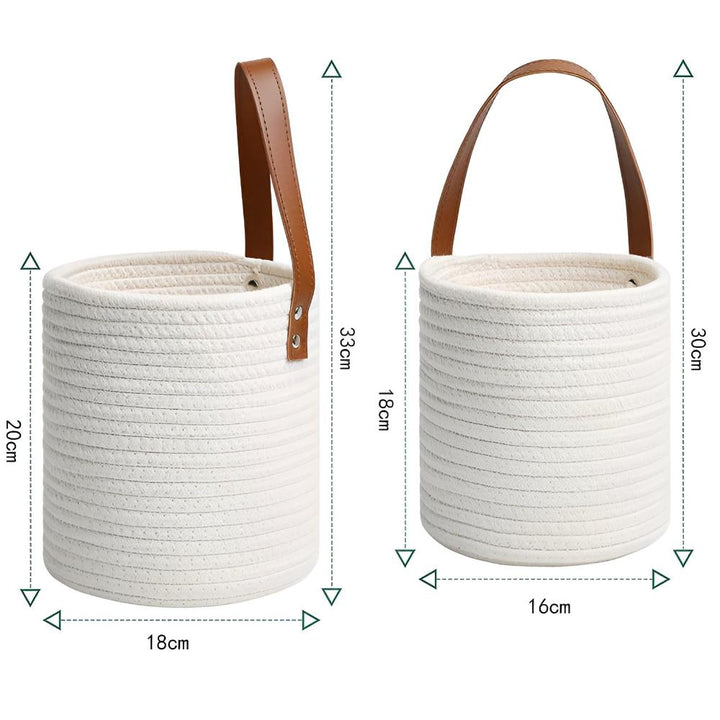 Hanging Cotton Storage Basket (Set of 2)